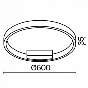 Накладной светильник Maytoni Rim MOD058CL-L35WK в Советском - sovetskiy.mebel24.online | фото 4
