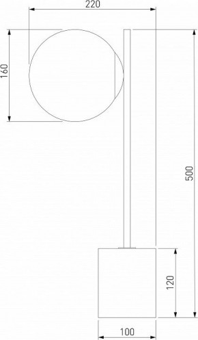 Настольная лампа декоративная Eurosvet Marbella 01157/1 черный в Советском - sovetskiy.mebel24.online | фото 3