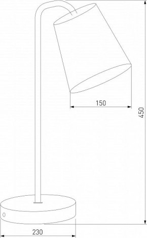 Настольная лампа декоративная Eurosvet Montero 01134/1 белый в Советском - sovetskiy.mebel24.online | фото 3