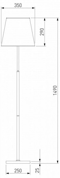 Настольная лампа декоративная Eurosvet Ozark 01156/1 латунь в Советском - sovetskiy.mebel24.online | фото 2