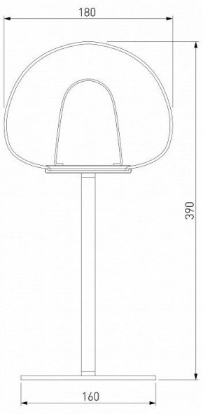 Настольная лампа декоративная Eurosvet Twice 90326/1 черный в Советском - sovetskiy.mebel24.online | фото 2