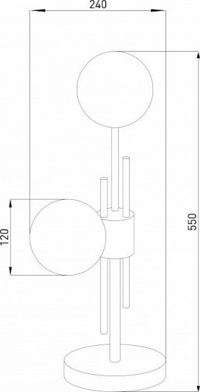Настольная лампа декоративная Eurosvet Volver 01383/2 латунь в Советском - sovetskiy.mebel24.online | фото 4