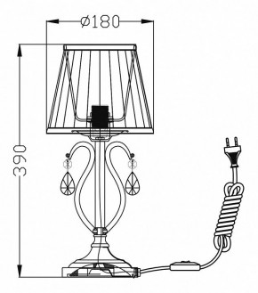 Настольная лампа декоративная Maytoni Brionia ARM172-01-G в Советском - sovetskiy.mebel24.online | фото 2