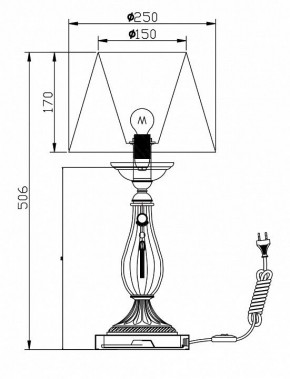 Настольная лампа декоративная Maytoni Demitas RC024-TL-01-R в Советском - sovetskiy.mebel24.online | фото 3