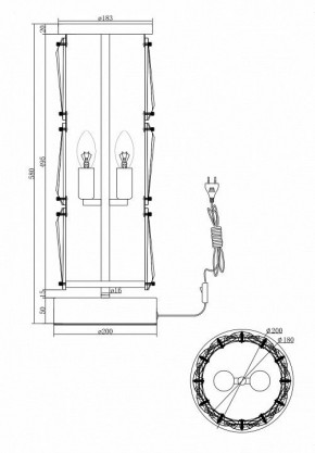 Настольная лампа декоративная Maytoni Puntes MOD043TL-02CH в Советском - sovetskiy.mebel24.online | фото 4