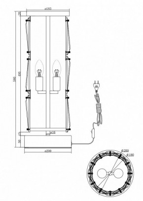 Настольная лампа декоративная Maytoni Puntes MOD043TL-02G в Советском - sovetskiy.mebel24.online | фото 3