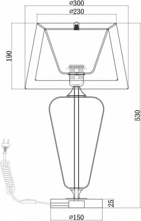 Настольная лампа декоративная Maytoni Verre Z005TL-01CH в Советском - sovetskiy.mebel24.online | фото 4