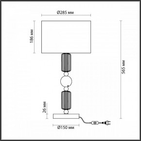 Настольная лампа декоративная Odeon Light Candy 4861/1T в Советском - sovetskiy.mebel24.online | фото 4