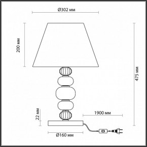 Настольная лампа декоративная Odeon Light Sochi 4896/1T в Советском - sovetskiy.mebel24.online | фото 4