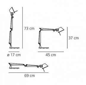 Настольная лампа офисная Artemide  A001300 в Советском - sovetskiy.mebel24.online | фото 4