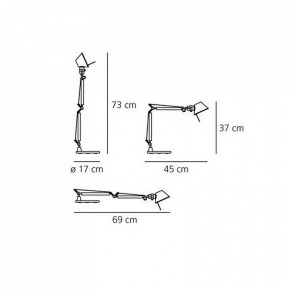 Настольная лампа офисная Artemide  A011830 в Советском - sovetskiy.mebel24.online | фото 6