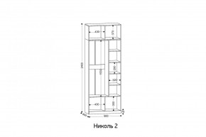 НИКОЛЬ 2 шкаф 2-х створчатый в Советском - sovetskiy.mebel24.online | фото 3