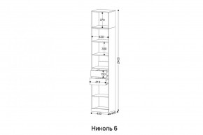 НИКОЛЬ 6 Пенал в Советском - sovetskiy.mebel24.online | фото 2