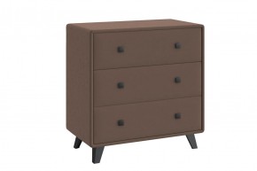 НИКОЛЬ Комод 3 ящика (шоколад) в Советском - sovetskiy.mebel24.online | фото