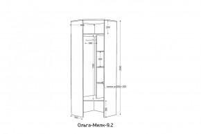 ОЛЬГА-МИЛК 9.2 Шкаф угловой с зеркалом в Советском - sovetskiy.mebel24.online | фото 2