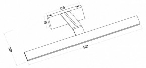 Подсветка для зеркала Maytoni Decart MIR010WL-L12B4K в Советском - sovetskiy.mebel24.online | фото 3