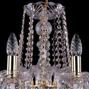 Подвесная люстра Bohemia Ivele Crystal 1402 1402/10/240/G/Leafs в Советском - sovetskiy.mebel24.online | фото 4