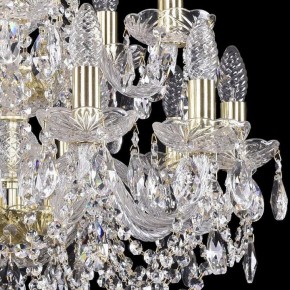 Подвесная люстра Bohemia Ivele Crystal 1402 1402/10+5/195/2d/G в Советском - sovetskiy.mebel24.online | фото 2