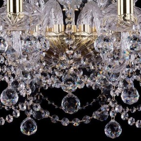 Подвесная люстра Bohemia Ivele Crystal 1411 1411/10+5/240/G/Balls в Советском - sovetskiy.mebel24.online | фото 3