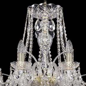 Подвесная люстра Bohemia Ivele Crystal 1411 1411/16+8/360/2d/G в Советском - sovetskiy.mebel24.online | фото 4