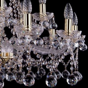Подвесная люстра Bohemia Ivele Crystal 1413 1413/10+5/300/G/Balls в Советском - sovetskiy.mebel24.online | фото 3