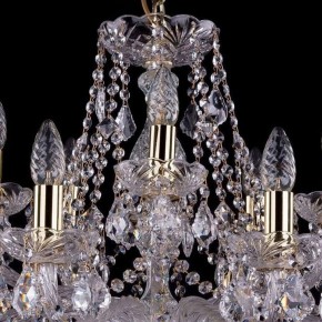 Подвесная люстра Bohemia Ivele Crystal 1413 1413/10+5/300/G/Leafs в Советском - sovetskiy.mebel24.online | фото 4