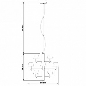 Подвесная люстра Divinare Albero 1680/02 LM-12 в Советском - sovetskiy.mebel24.online | фото 4