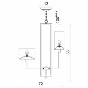 Подвесная люстра Divinare Porta 5933/01 LM-8 в Советском - sovetskiy.mebel24.online | фото 5