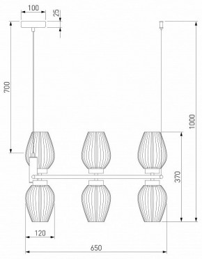 Подвесная люстра Eurosvet Alva 30183/6 латунь в Советском - sovetskiy.mebel24.online | фото 4