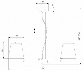 Подвесная люстра Eurosvet Amaretto 60155/5 хром в Советском - sovetskiy.mebel24.online | фото 3