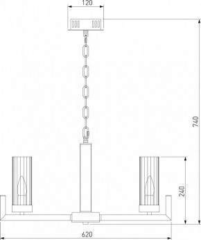 Подвесная люстра Eurosvet Arganie 60133/6 серебро в Советском - sovetskiy.mebel24.online | фото 3