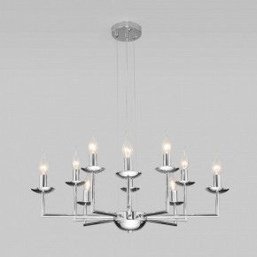 Подвесная люстра Eurosvet Cariso 60150/10 хром в Советском - sovetskiy.mebel24.online | фото 4