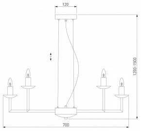 Подвесная люстра Eurosvet Cariso 60150/10 хром в Советском - sovetskiy.mebel24.online | фото 5