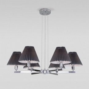 Подвесная люстра Eurosvet Peony 60136/6 хром/графит в Советском - sovetskiy.mebel24.online | фото 2