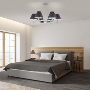 Подвесная люстра Eurosvet Peony 60136/6 хром/графит в Советском - sovetskiy.mebel24.online | фото 4