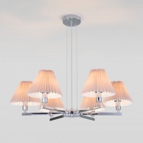 Подвесная люстра Eurosvet Peony 60136/6 хром/серый в Советском - sovetskiy.mebel24.online | фото 2