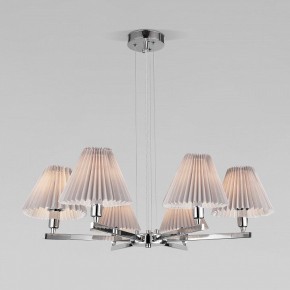 Подвесная люстра Eurosvet Peony 60136/6 хром/серый в Советском - sovetskiy.mebel24.online | фото 3