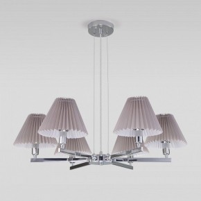 Подвесная люстра Eurosvet Peony 60136/6 хром/серый в Советском - sovetskiy.mebel24.online | фото 4