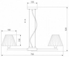 Подвесная люстра Eurosvet Peony 60136/6 хром/серый в Советском - sovetskiy.mebel24.online | фото 5