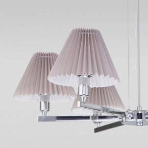 Подвесная люстра Eurosvet Peony 60136/6 хром/серый в Советском - sovetskiy.mebel24.online | фото 6