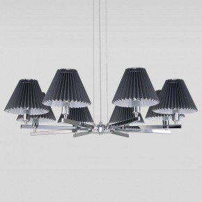 Подвесная люстра Eurosvet Peony 60136/8 хром/графит в Советском - sovetskiy.mebel24.online | фото 2