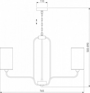 Подвесная люстра Eurosvet Purezza 60128/6 хром в Советском - sovetskiy.mebel24.online | фото 4
