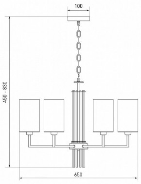 Подвесная люстра Eurosvet Soffio 60134/6 никель в Советском - sovetskiy.mebel24.online | фото 5