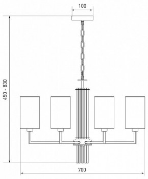 Подвесная люстра Eurosvet Soffio 60134/8 никель в Советском - sovetskiy.mebel24.online | фото 5