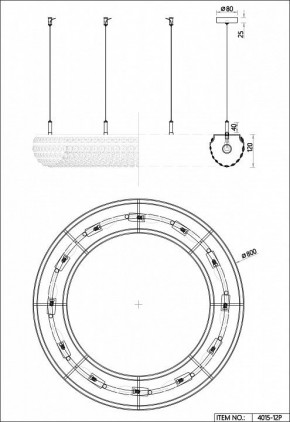 Подвесная люстра Favourite Monilibus 4015-12P в Советском - sovetskiy.mebel24.online | фото 5
