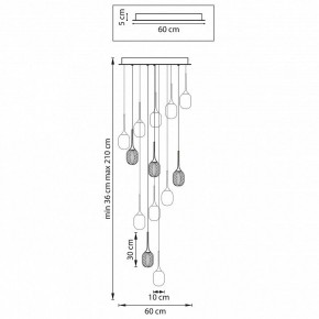 Подвесная люстра Lightstar Acrile 738131 в Советском - sovetskiy.mebel24.online | фото 7