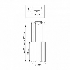 Подвесная люстра Lightstar Tubo L8T747443 в Советском - sovetskiy.mebel24.online | фото 3