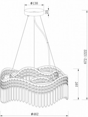 Подвесная люстра Maytoni Gracia DIA201PL-06G в Советском - sovetskiy.mebel24.online | фото 3