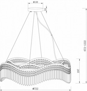 Подвесная люстра Maytoni Gracia DIA201PL-10G в Советском - sovetskiy.mebel24.online | фото 4