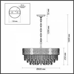 Подвесная люстра Odeon Light Fiesta 5070/12 в Советском - sovetskiy.mebel24.online | фото 2